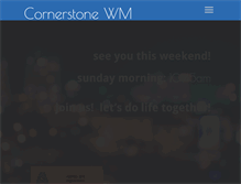 Tablet Screenshot of cornerstonewm.org